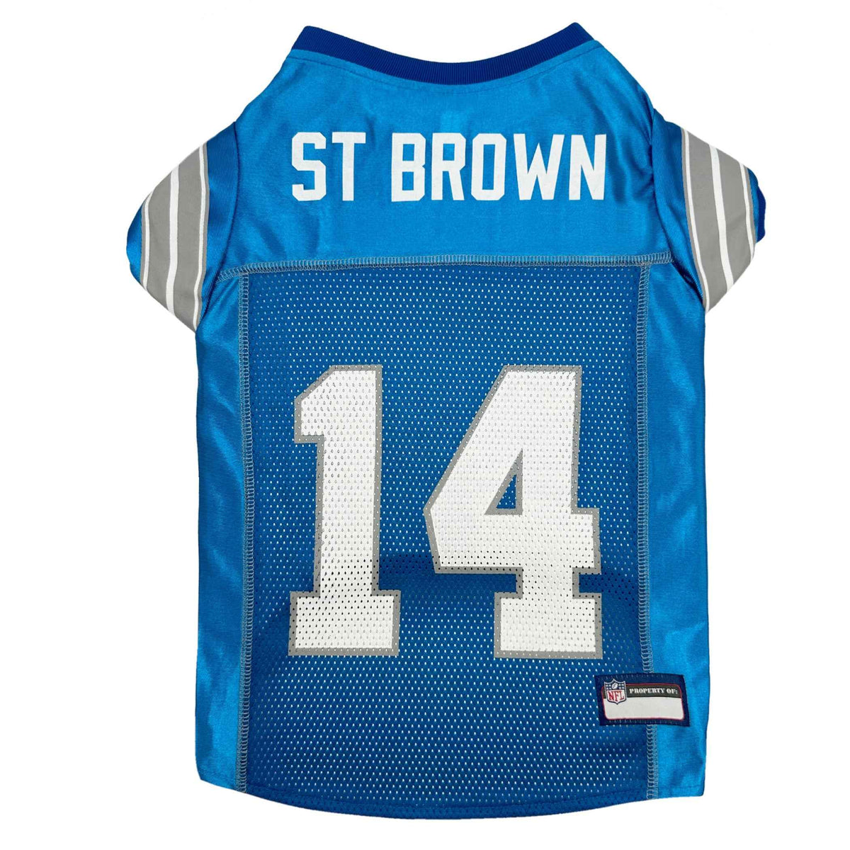 NFL Detroit Lions Amon-Ra St. Brown Striped Mesh Pet Jersey