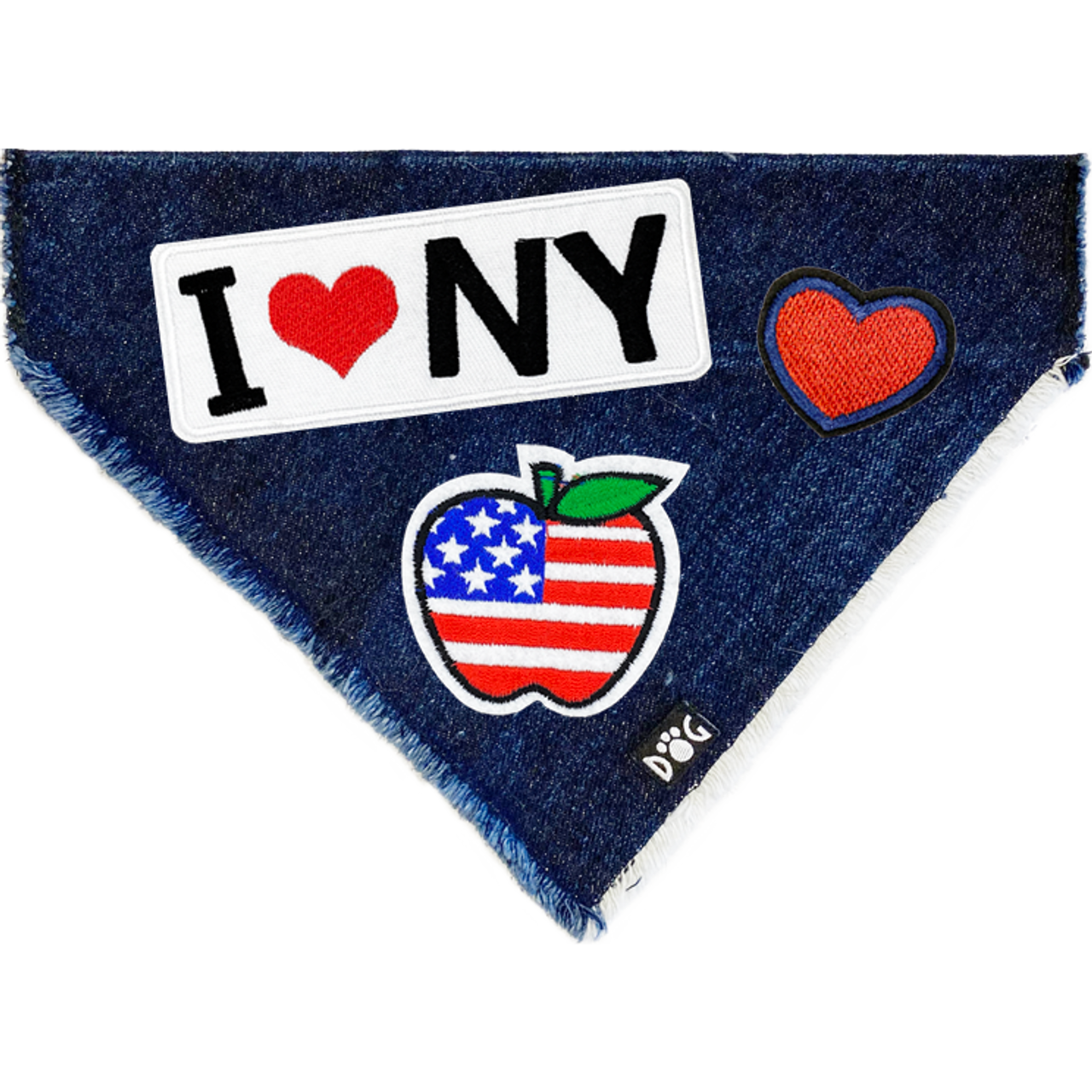 I Love NY Denim Bandana