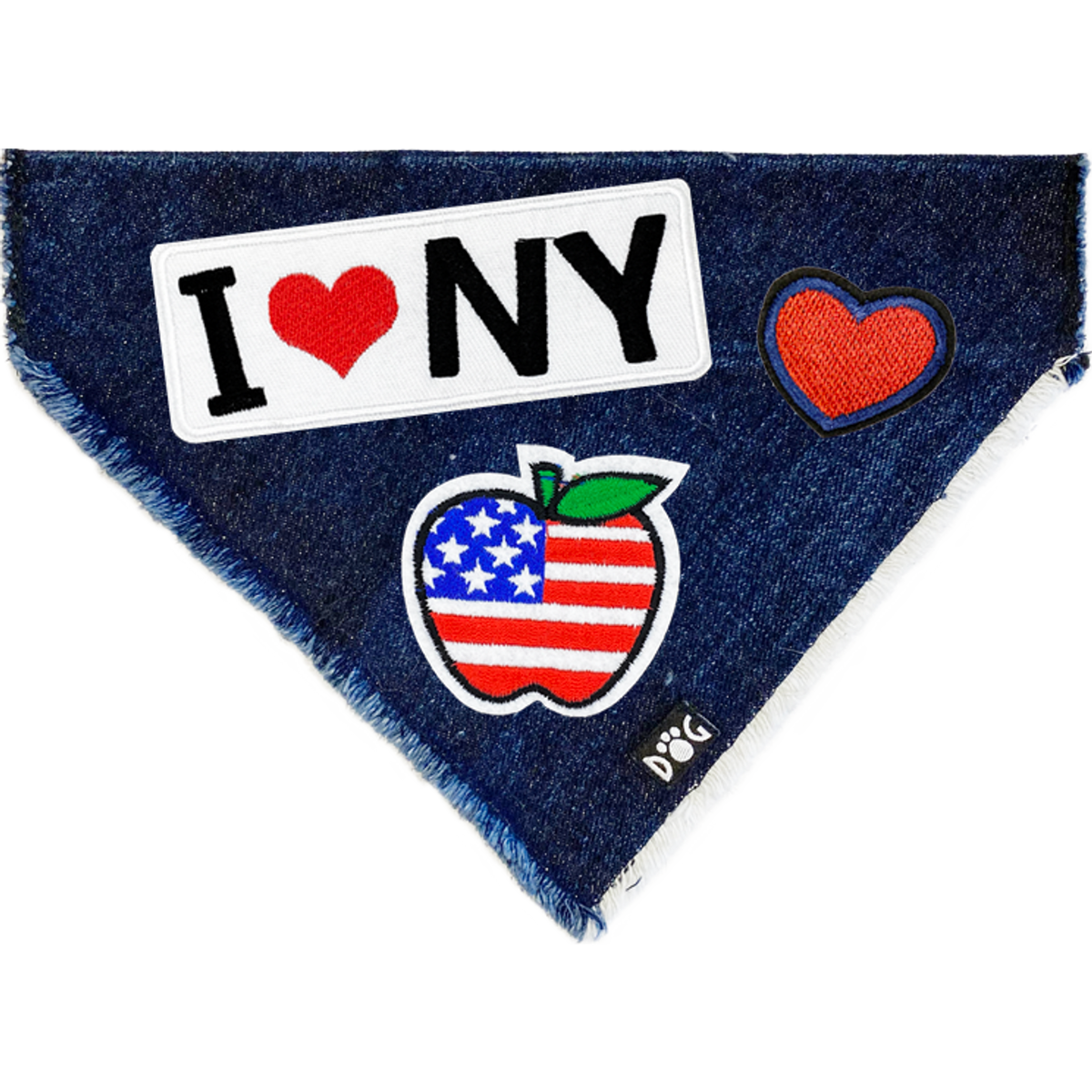 I Love NY Denim Bandana