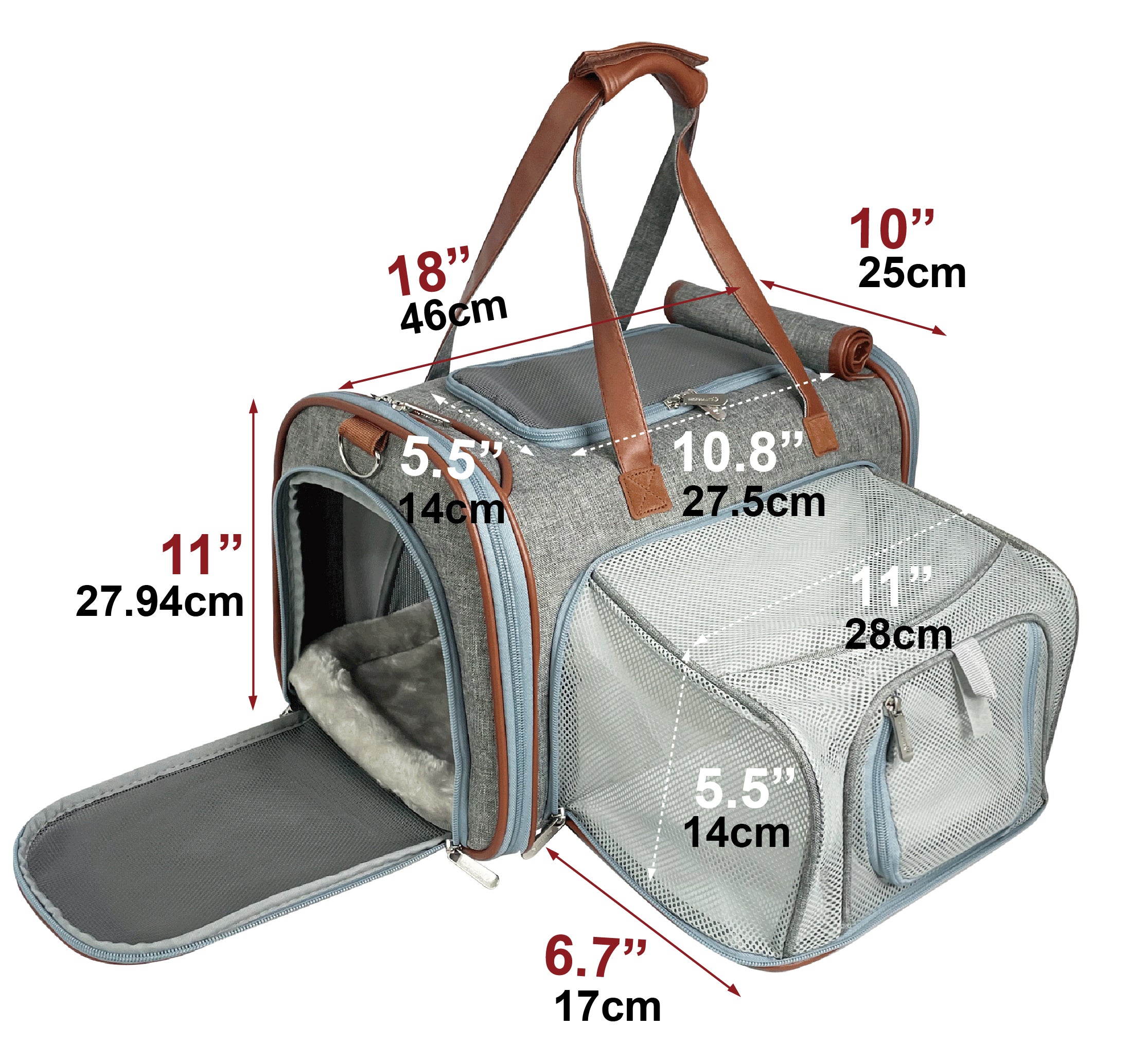 Mr. Peanuts Gold Series Standard Size Airline Compliant Expandable Pet Carrier