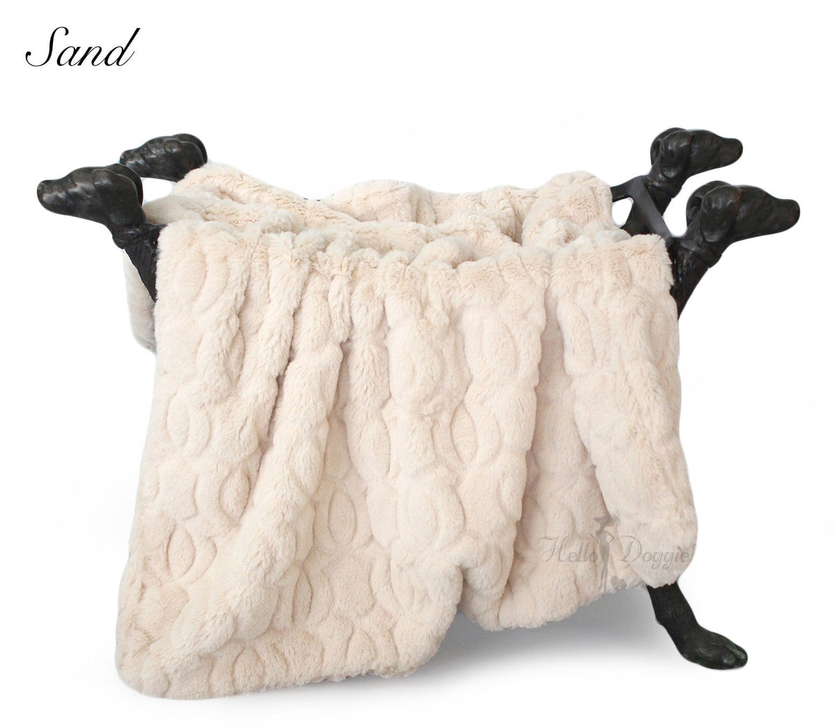 Hello Doggie Moscow Throw Blush Dog Blanket