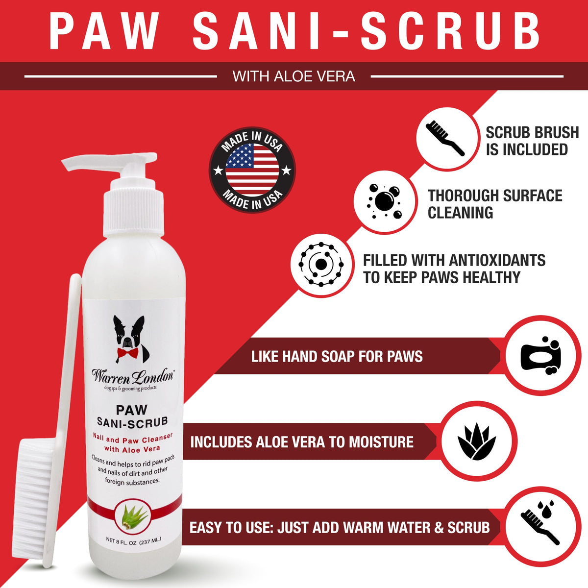 Paw Sani-Scrub - Paw and Nail Cleanser | HT Animal Supply