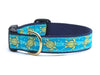 Up Country Sea Turtle Cast Brass Dog Collar