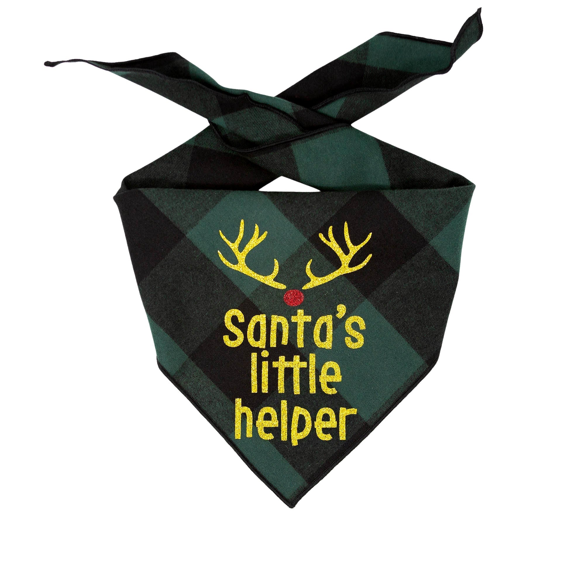 Santas Little Helper Christmas Dog Bandana
