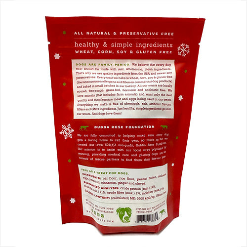 Bubba Rose Santa Snacks Dog Biscuit Bag