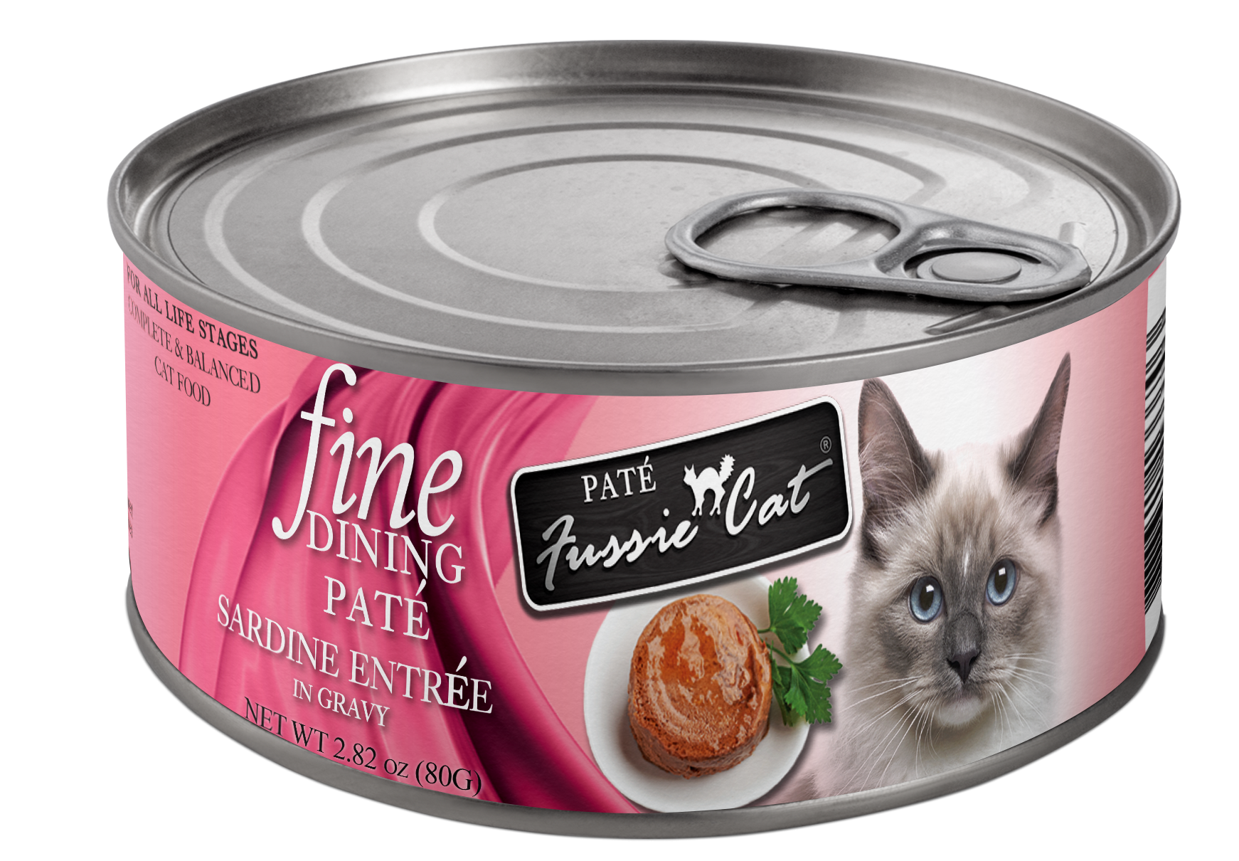 Fussie Cat Fine Dining - Pate - Sardine Entree in gravy (2.82oz)