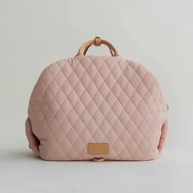 The Verona Luxe Carrier - Quilted Designer Pet Tote