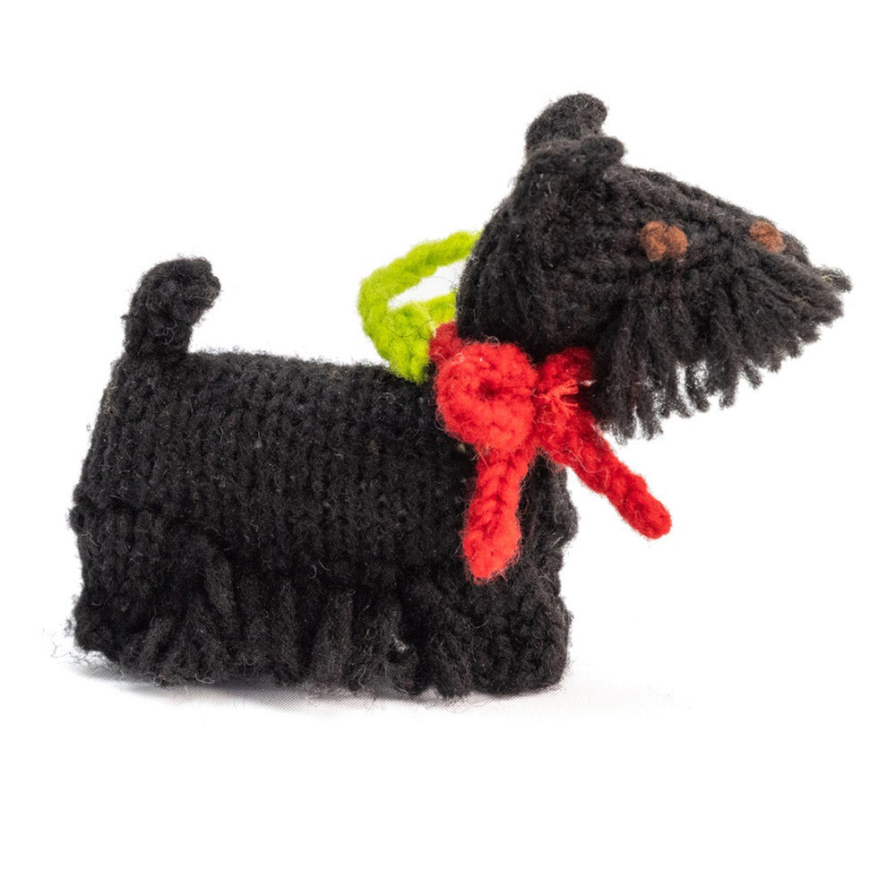 Chilly Dog Scottie Wool Ornament