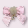 Rhinestone Bunny and Mink Pom Bows