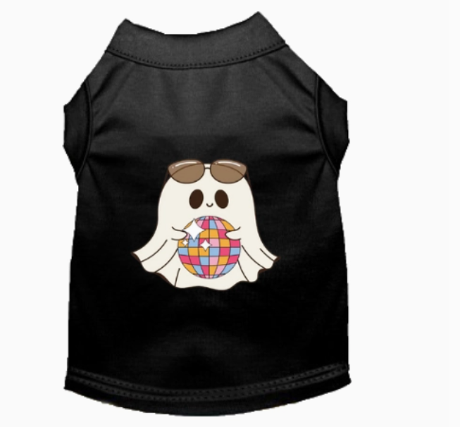 Ghost of the Disco Dog Tee
