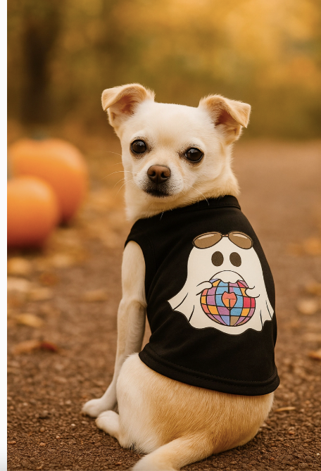 Ghost of the Disco Dog Tee