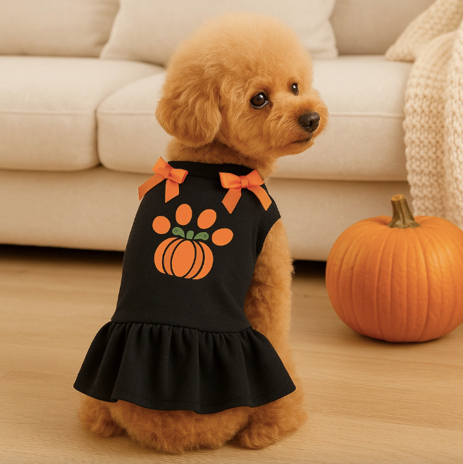Harvest Paw Pumpkin Party Dress