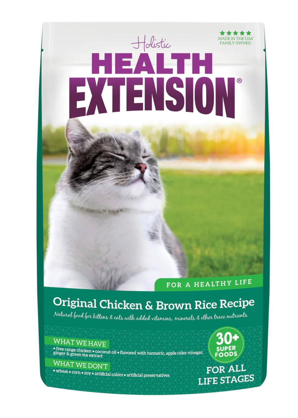 Health Extension All Life Stages Grain Free Chicken and Original Brown Rice Cat Food