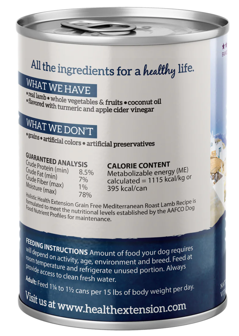 Health Extension All Life Stages Grain Free Mediterranean Wet Dog Food (12.5oz)