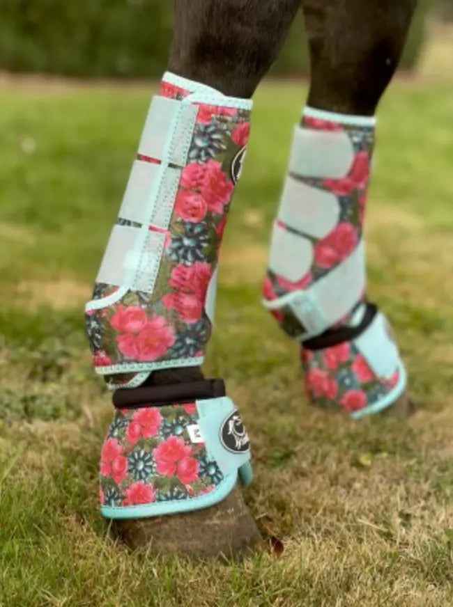 Turquoise Floral AirFlow Sports Boots- 2 Pack