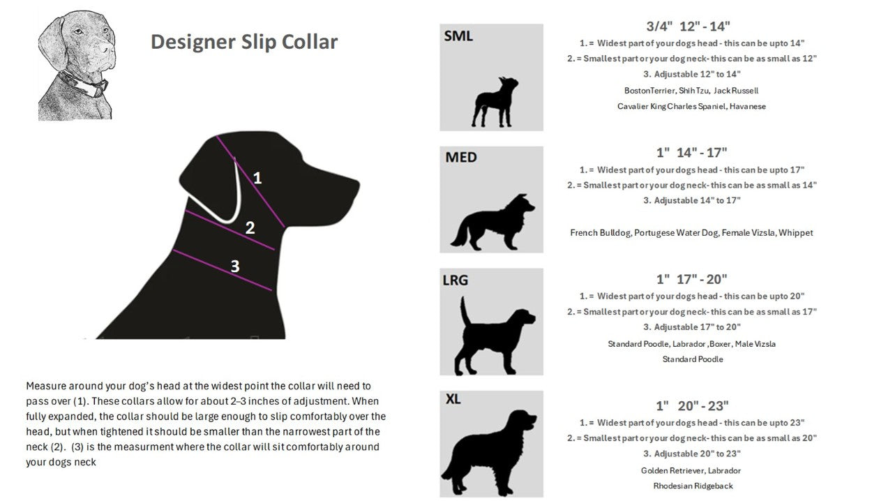 Bowsers Designer Slip Collar Herringbone/Licorice