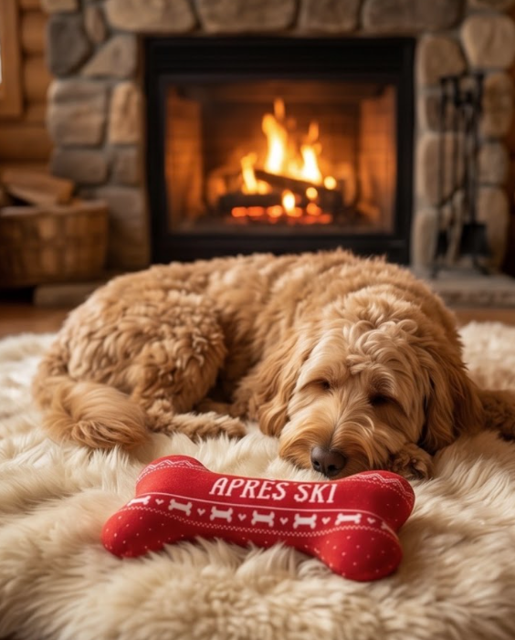 Haute Diggity Dog Apres Ski Fairisle Bone Dog Toy
