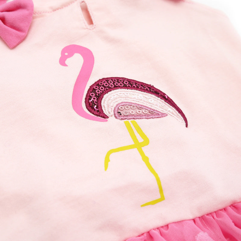DOGO Sequin Flamingo Dog Dress