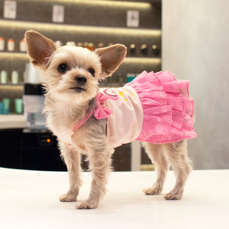 DOGO Sequin Flamingo Dog Dress