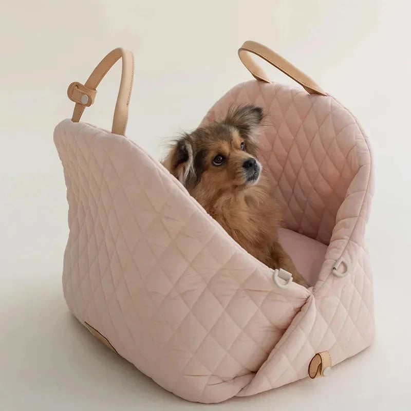 The Verona Luxe Carrier - Quilted Designer Pet Tote