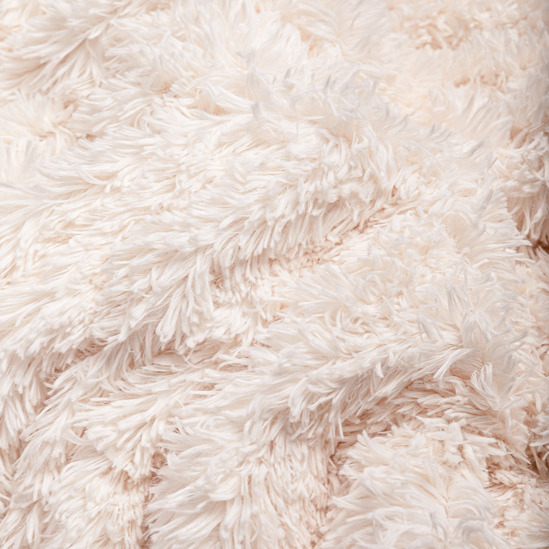 Hello Doggie Shag Throw Fuchsia Dog Blanket