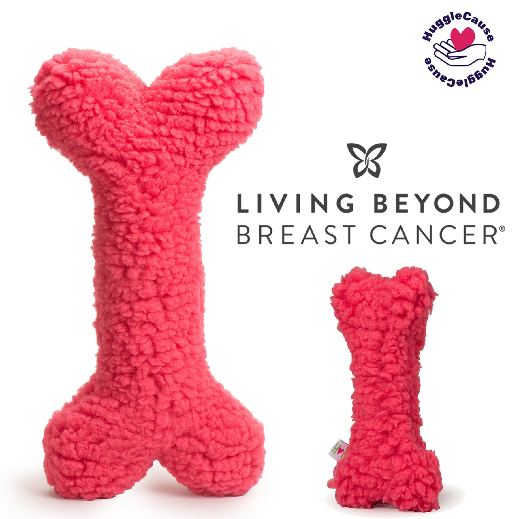 HuggleCauseTM, Living Beyond Breast Cancer, HuggleFleece Pink Bones