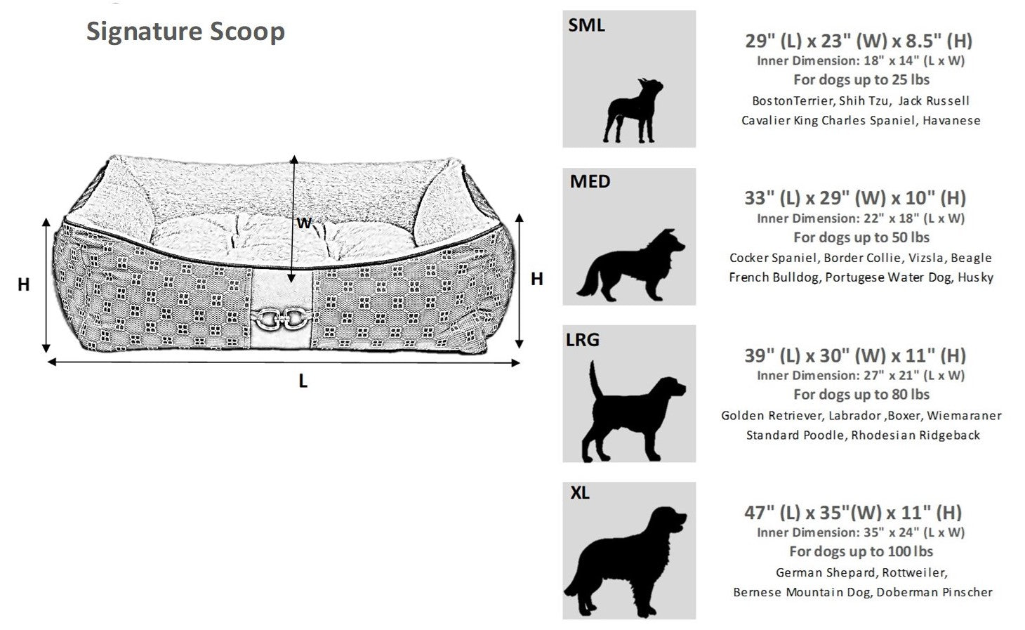 Signature Scoop Bed-Sheepskin Ivory White