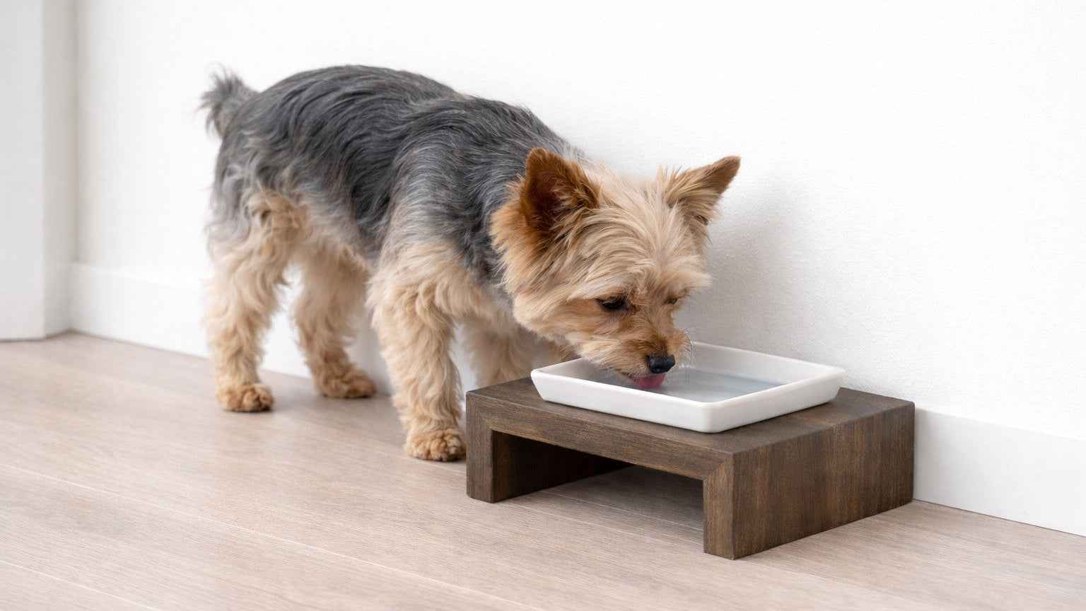 Bowsers Single Artisan Wood Dog Bowl Feeder – Elevated Designer Pet Dining