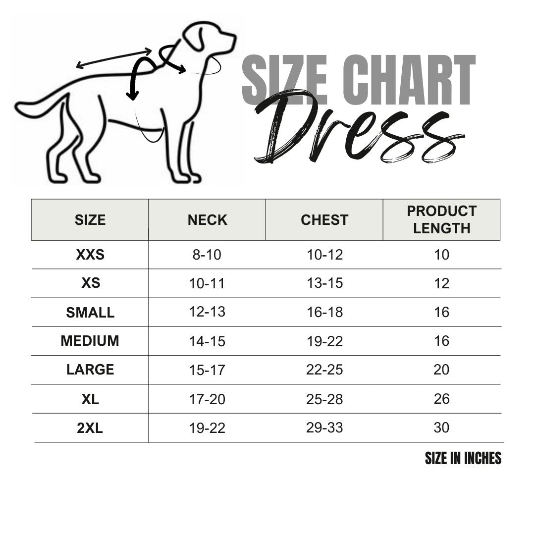 Heads or Tails Pup Denim Floral Dog Dress