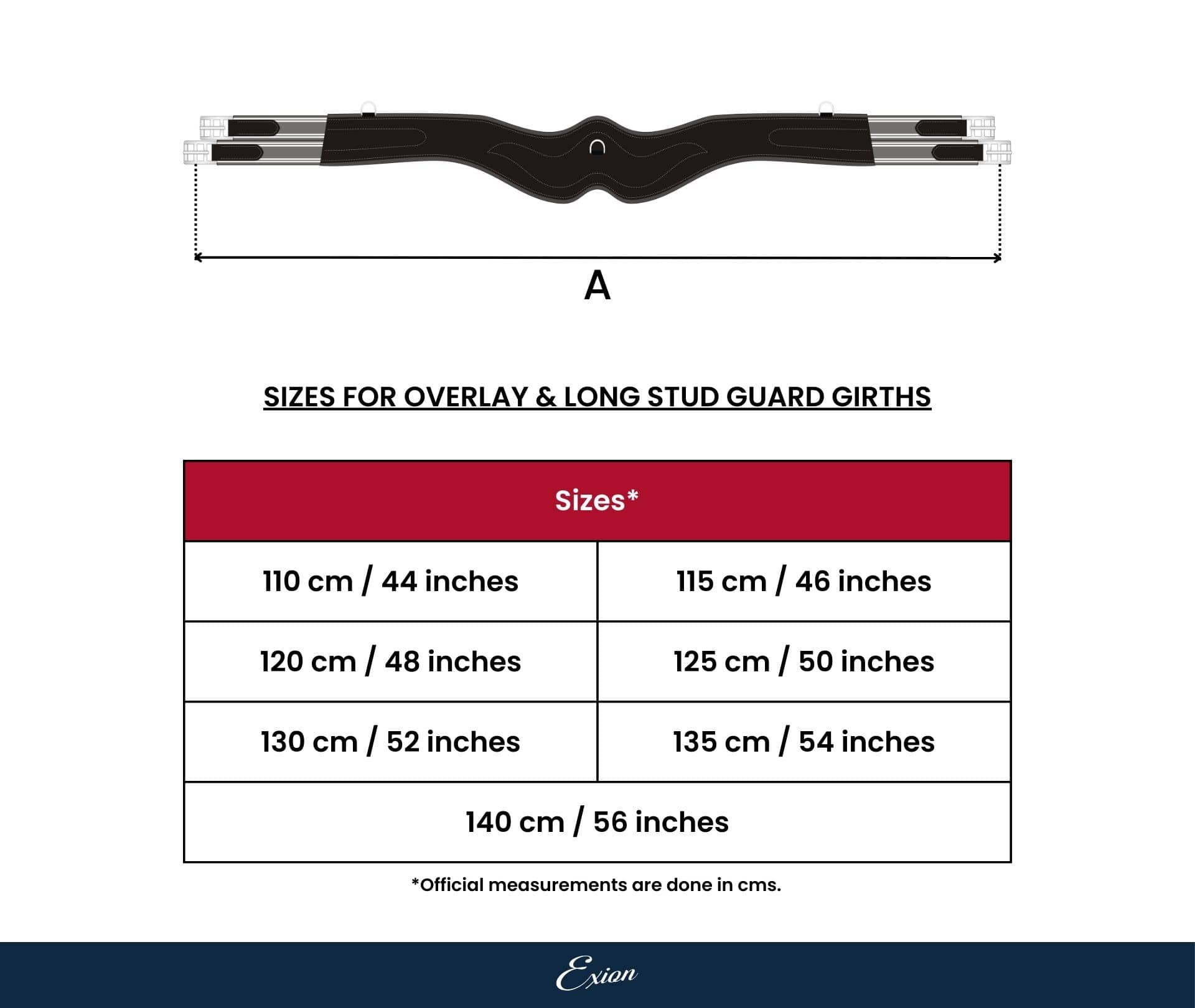 ExionPro AdaptLine Belly Guard Girth - Grey Elastic With White Lines