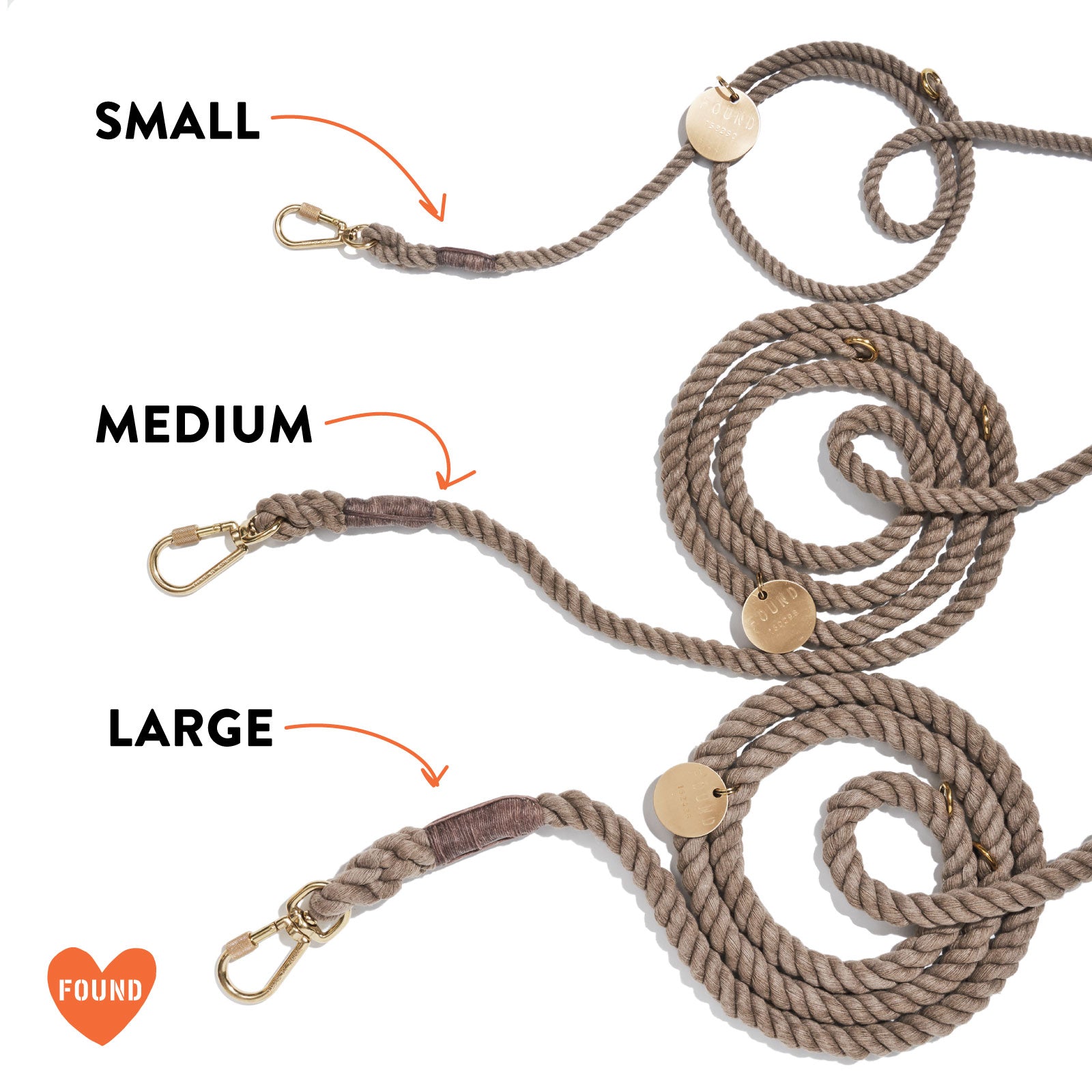New! The Dioji Cotton Rope Dog Leash, Adjustable - Found My Animal