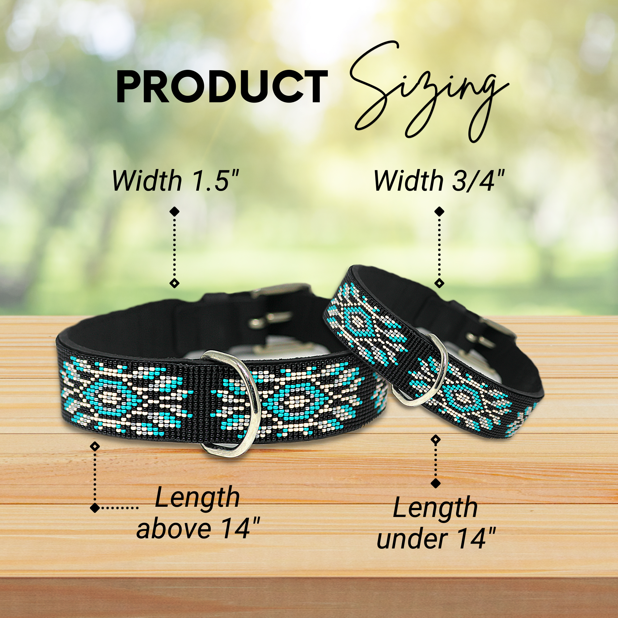 Bora Bora Sambboho dog collar (with center D-ring)