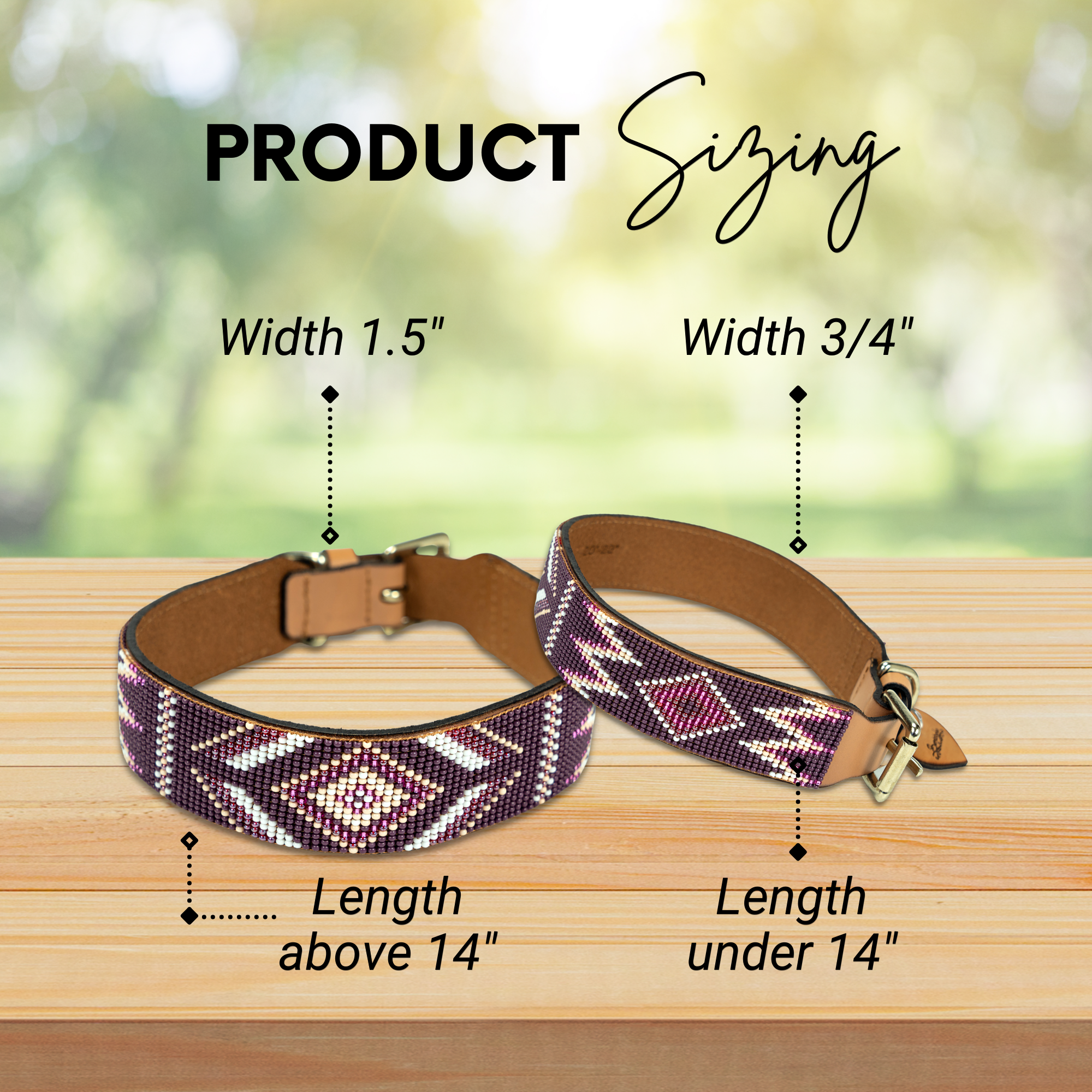 Charlotte Sambboho dog collar (made to order)