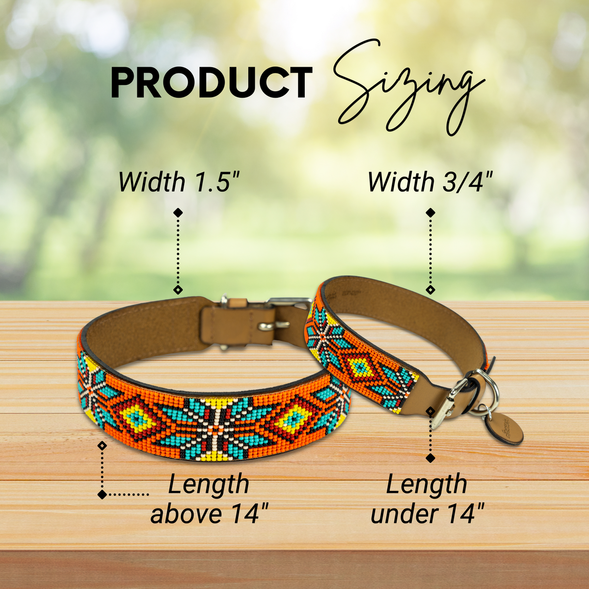 Maui Sambboho dog collar (made to order)