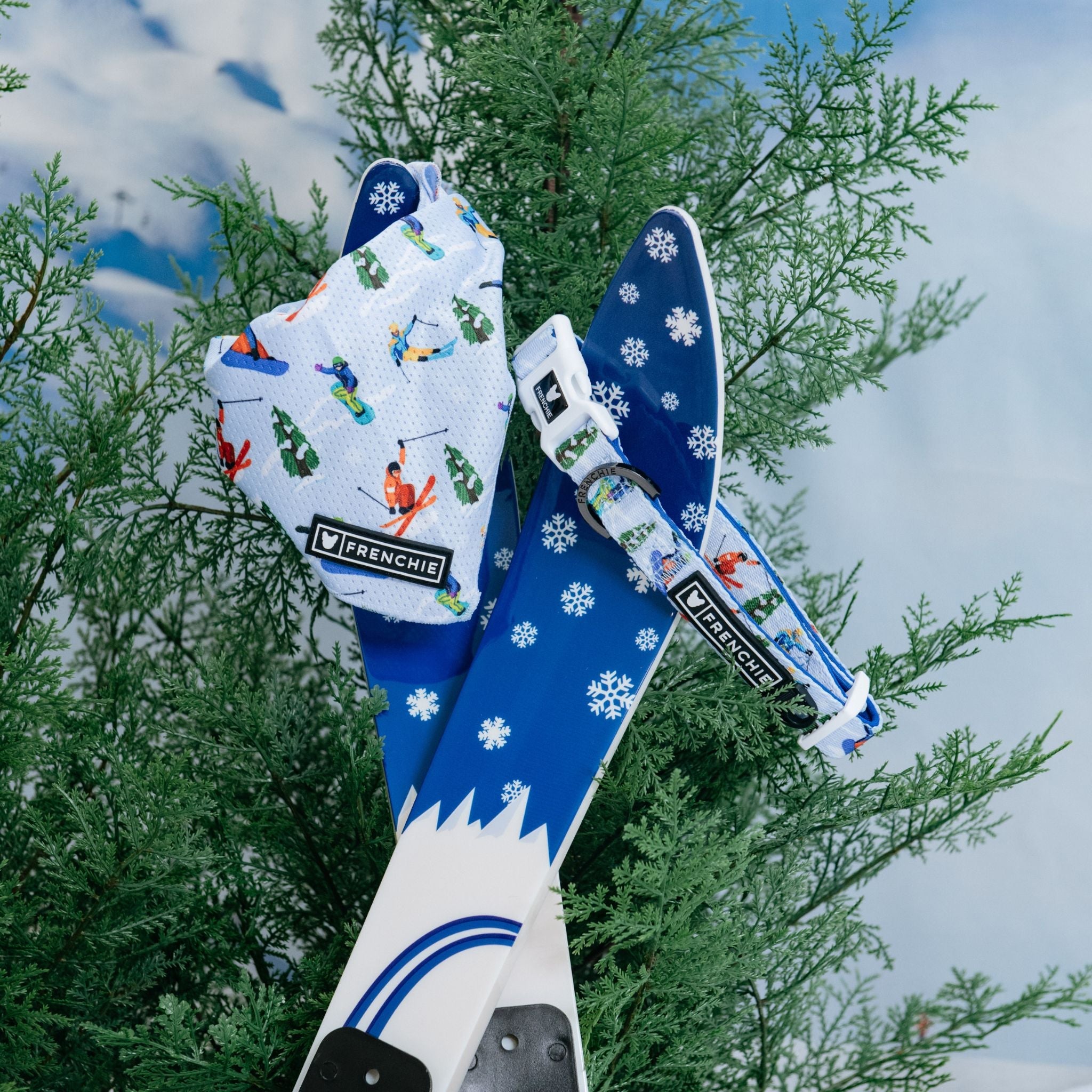 Frenchie Cooling Bandana - Ski Club