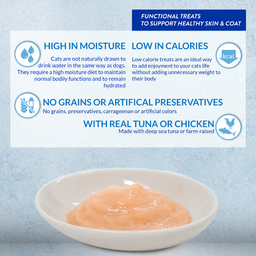 Inaba Cat Churu Skin & Coat Purees Chicken Recipe (2oz)