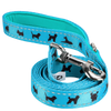 EcoBark Sky Blue Dog Leash- Padded Comfort Grip Padded Leash Dog Pattern - 4 Foot, 5 Foot, 6 Foot Leash for Small and Medium Dogs