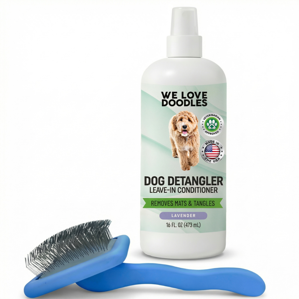 Slicker Brush & Lavender Detangler Spray Bundle
