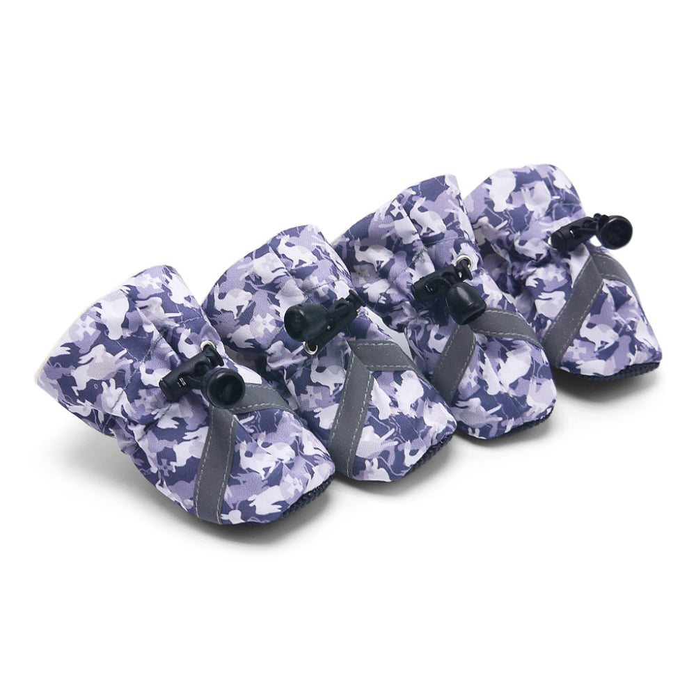 DOGO Slip-On Paws Furry Camo Dog Boots