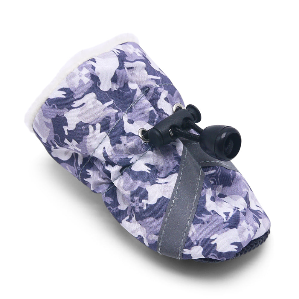 DOGO Slip-On Paws Furry Camo Dog Boots