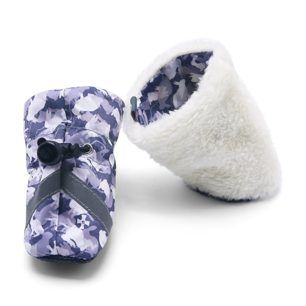 DOGO Slip-On Paws Furry Camo Dog Boots
