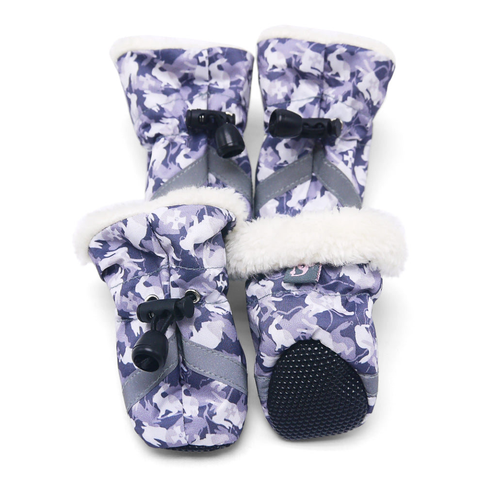 DOGO Slip-On Paws Furry Camo Dog Boots