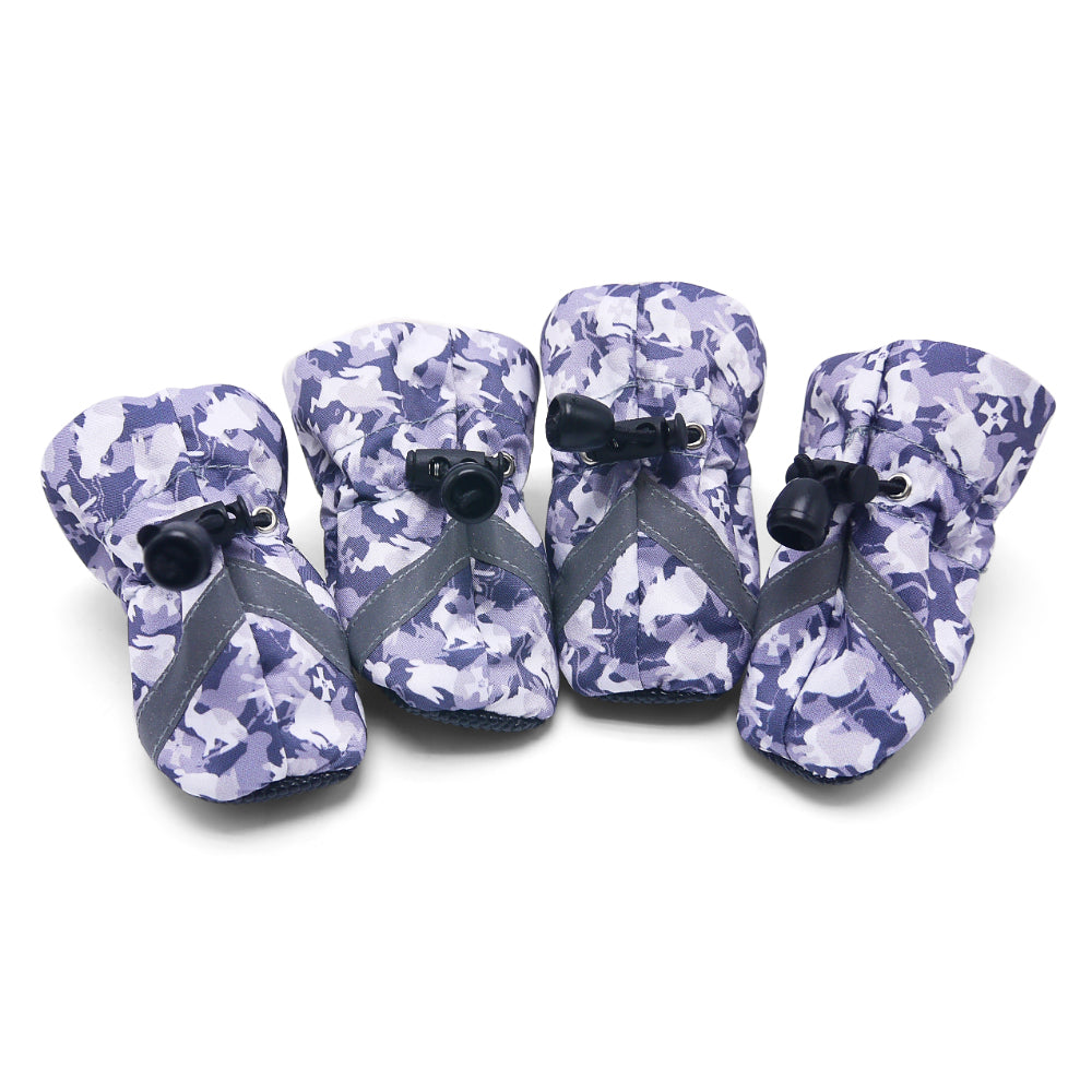 DOGO Slip-On Paws Furry Camo Dog Boots