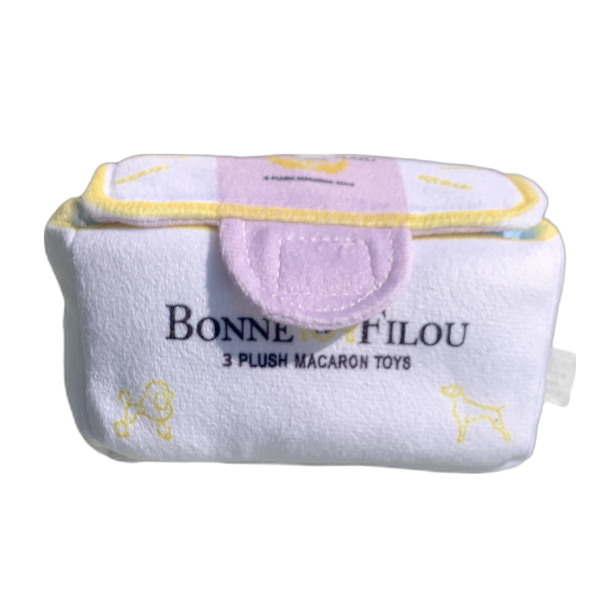 Bonne et Filou – Plush Macaron Squeaky Dog Toy Set