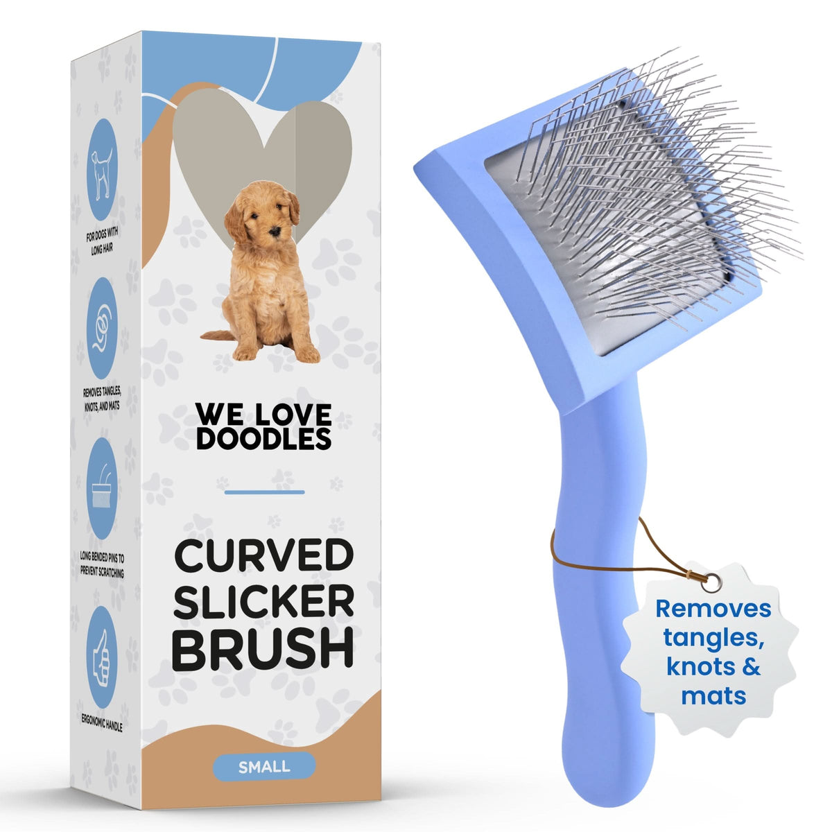 Curved Slicker Brushes for Dogs