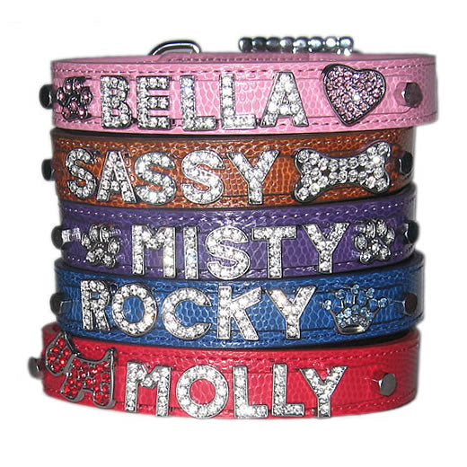 Parisian Pet Snakeskin Collar for Dogs & Cats – Stylish and Durable Customizable Faux Leather Collar, Comfortable and Adjustable, Multiple Colors