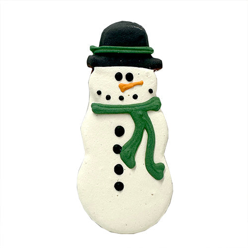 Bubba Rose Snowman Dog Treat (Iced Dog Cookie)