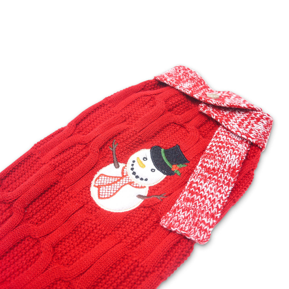 DOGO Snowman Scarf Dog Sweater