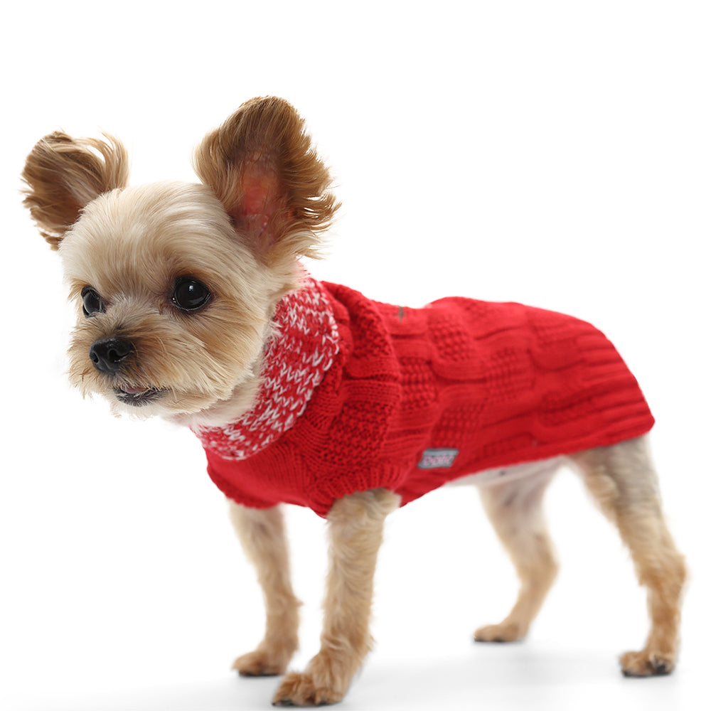 DOGO Snowman Scarf Dog Sweater