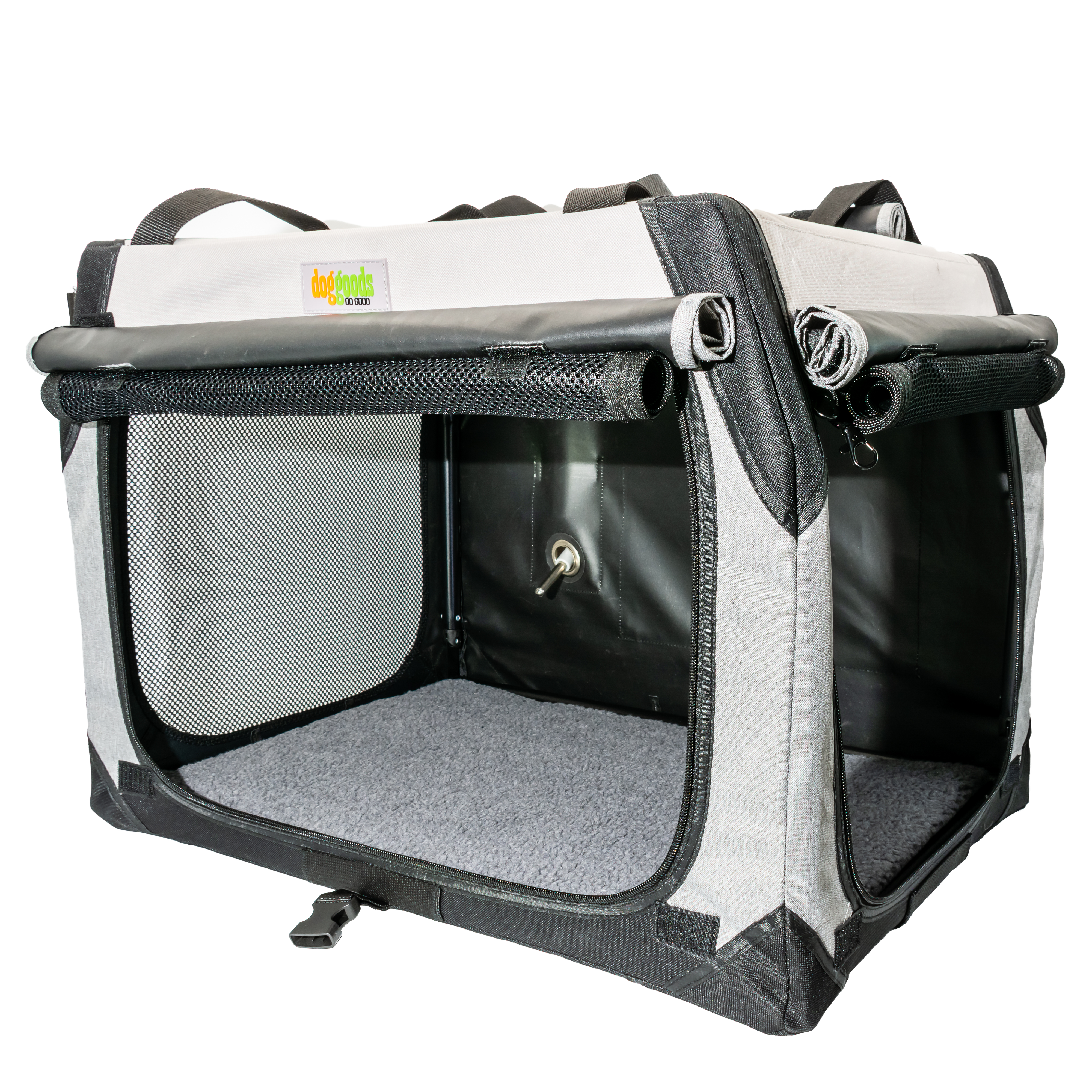 Water Bottle Dispenser For The Foldable Travel Dog Crate By DogGoods ™